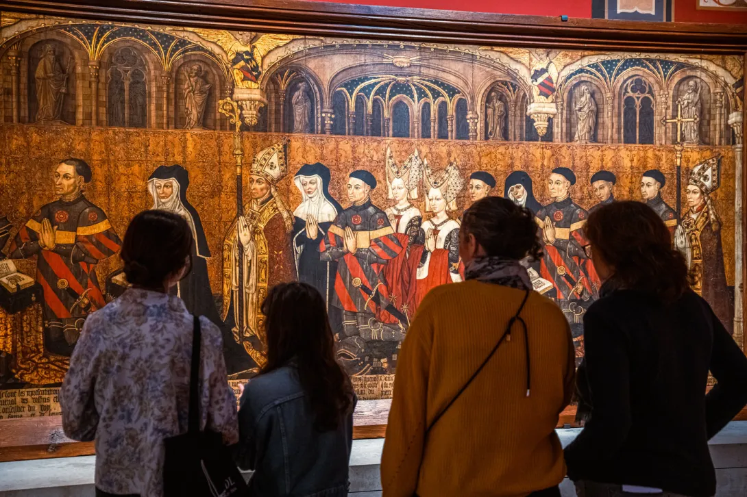 Visiteurs au musée de Cluny, Salle 15