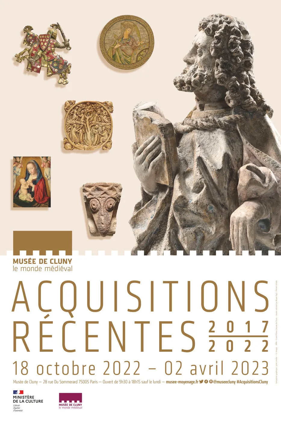 Poster for the exhibition "Recent acquisitions: 2017 - 2022"