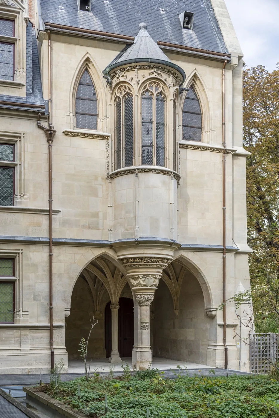Fachada de la capilla del Hôtel de Cluny