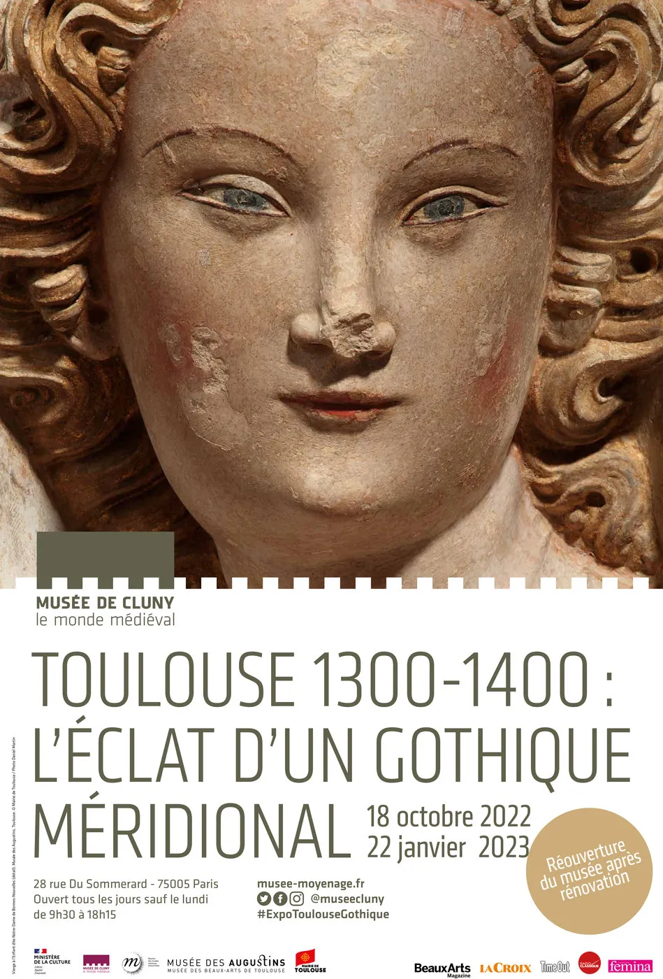 Affiche de l'exposition "Toulouse 1300-1400"