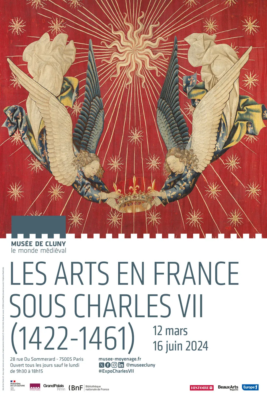 Affiche de l'exposition "Les arts en France sous Charles VII (1422-1461)"