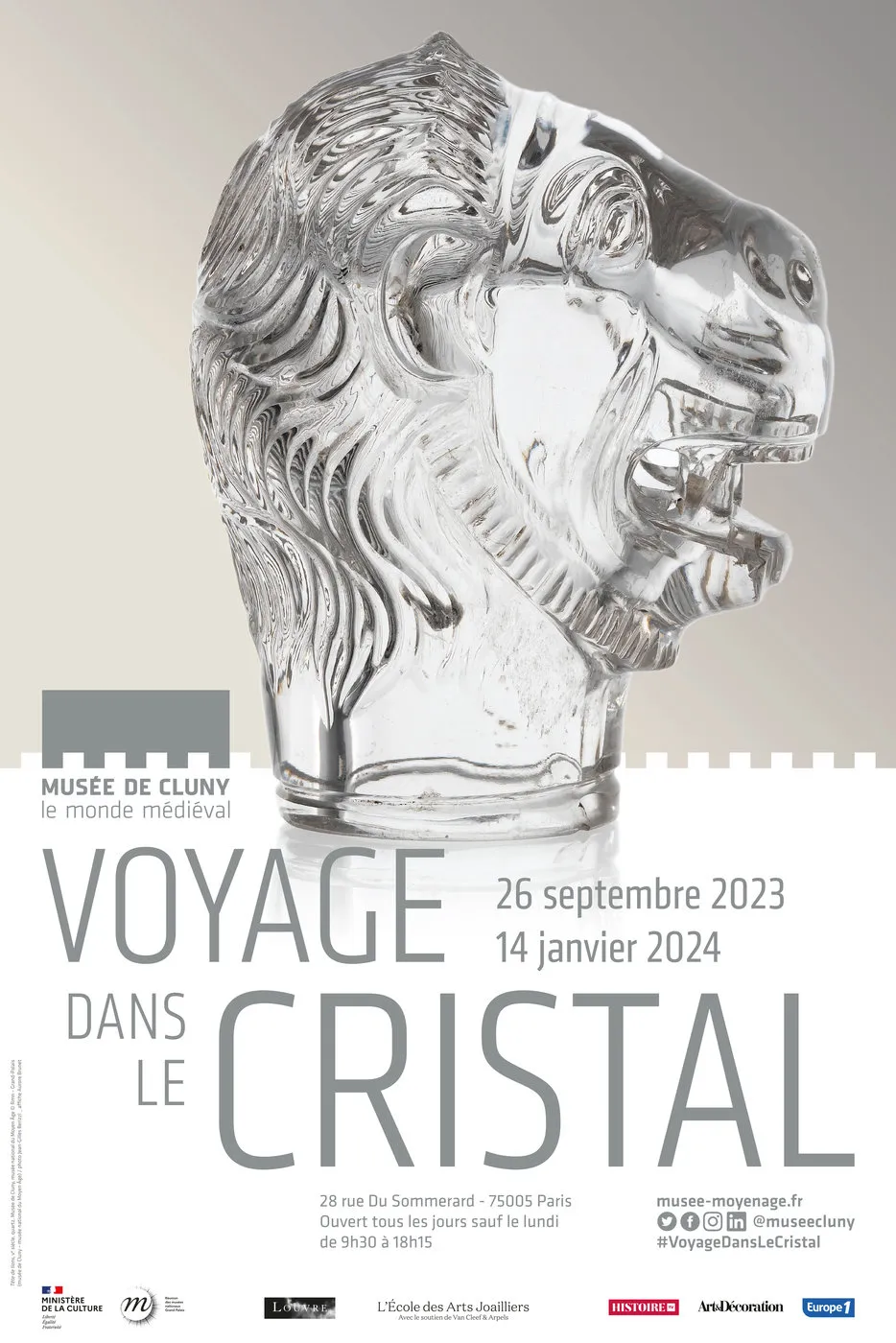 Poster for the exhibition "A Journey into Crystal"