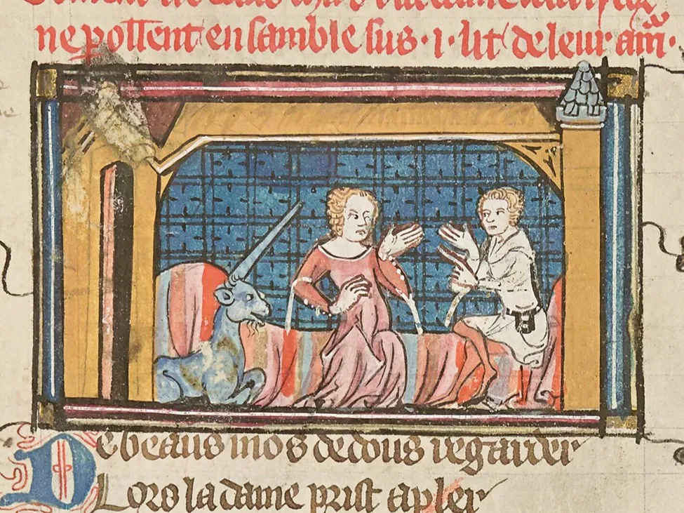 Roman de la Dame à la licorne et du beau chevalier au lion