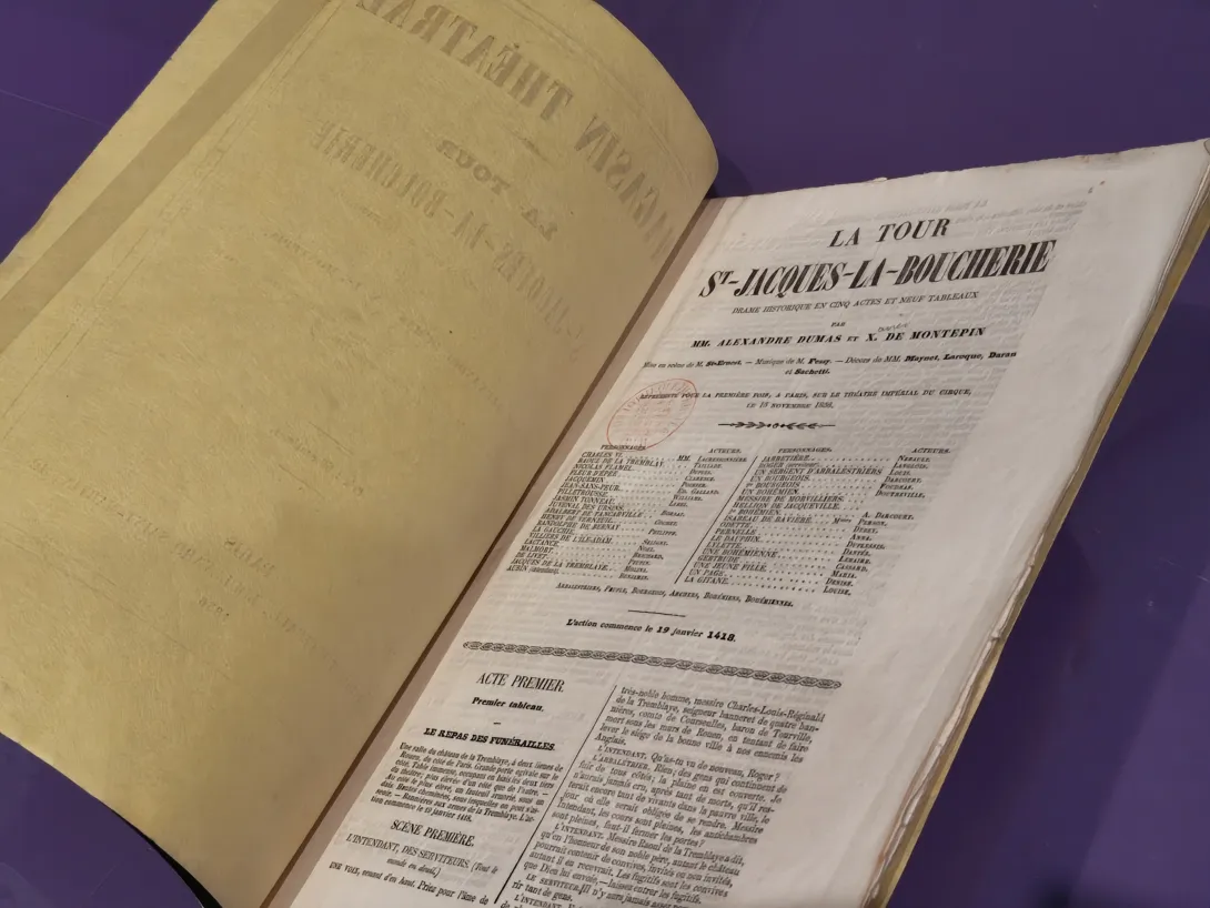 Première page du livre "La Tour Saint-Jacques-de-la-Boucherie"