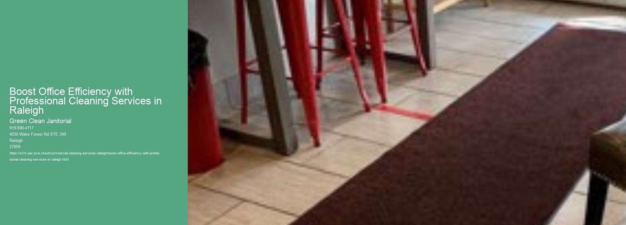 Boost Office Efficiency with Professional Cleaning Services in Raleigh