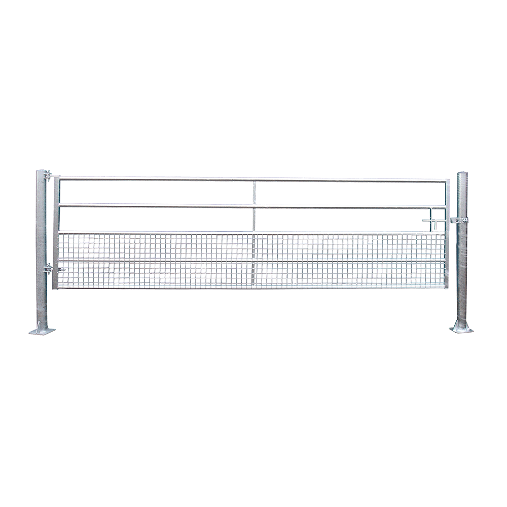 Barrière de prairie fixe semi grillagée