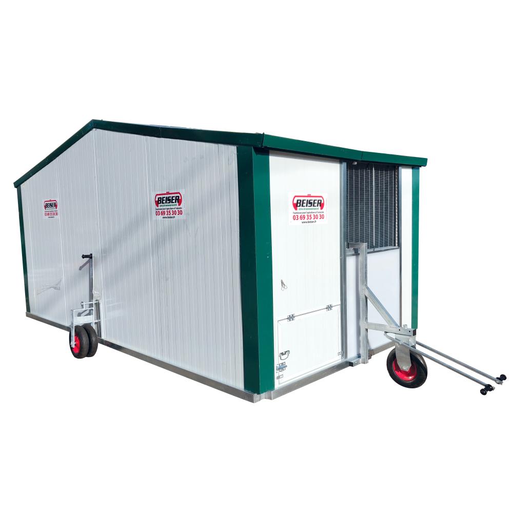 Bâtiment mobile pour élevage avicole en kit 11 m² (Nouveau Modèle 2022)