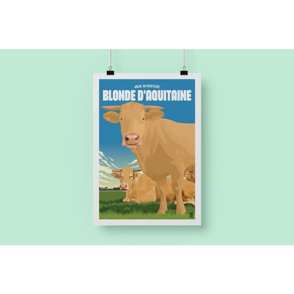Affiche "La Blonde d'Aquitaine"