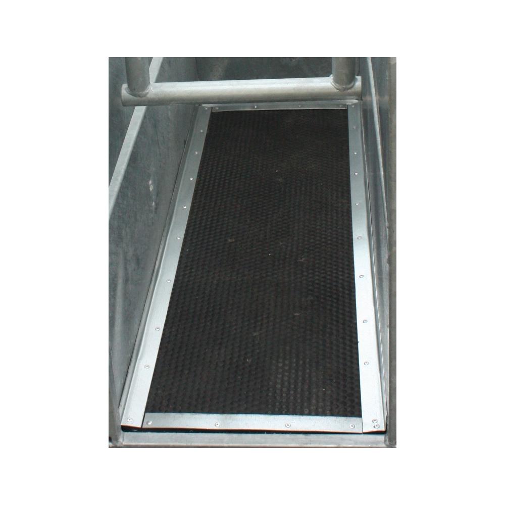 Tapis caoutchouc martelé 10mm pour cage à écorner