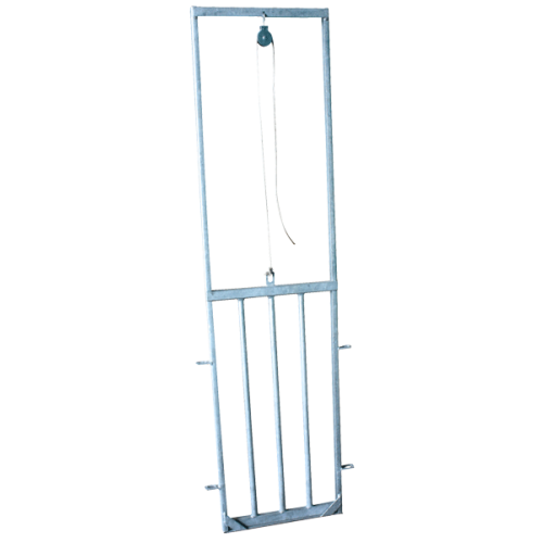 Porte guillotine pour mouton (avec barre verticale)