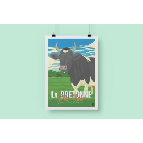 Affiche « La Bretonne Pie Noir »