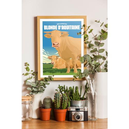 Affiche "La Blonde d'Aquitaine"