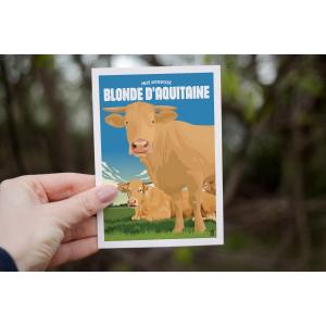 Affiche "La Blonde d'Aquitaine"