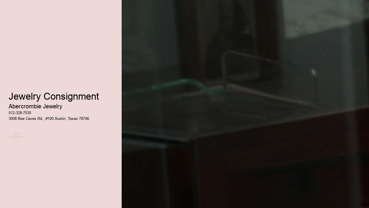 Jewelry Consignment