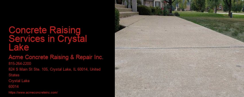 Concrete Raising Services in Crystal Lake