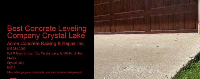 Best Concrete Leveling Company Crystal Lake