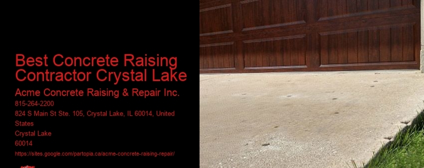 Best Concrete Raising Contractor Crystal Lake