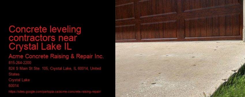 Concrete leveling contractors near Crystal Lake IL