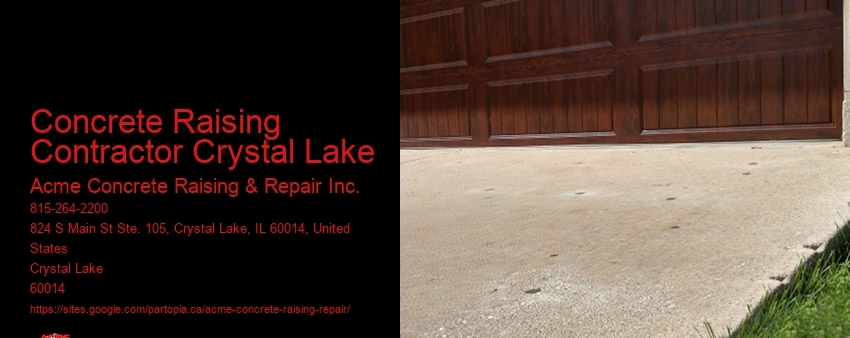 Concrete Raising Contractor Crystal Lake