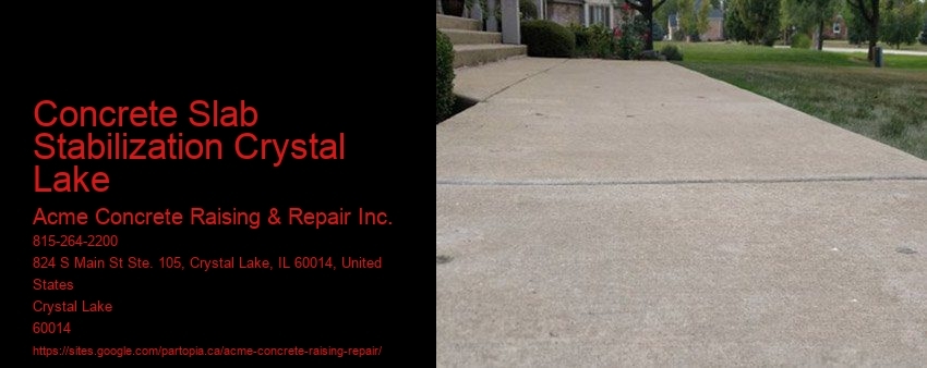 Concrete Slab Stabilization Crystal Lake