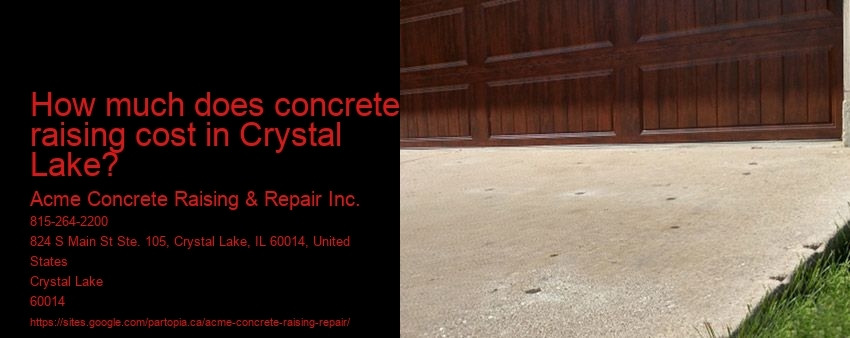 How much does concrete raising cost in Crystal Lake?