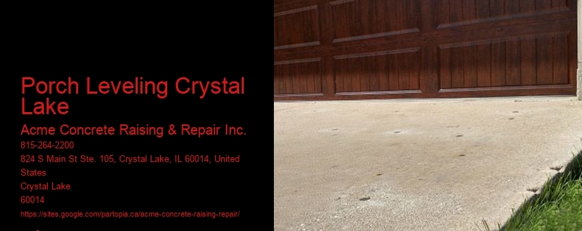 Porch Leveling Crystal Lake