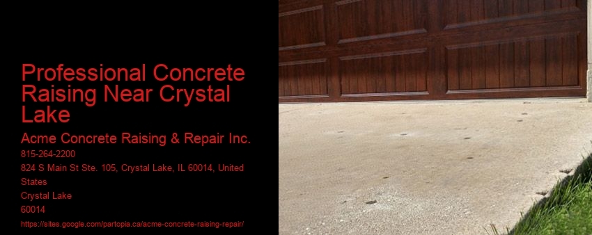 Professional Concrete Raising Near Crystal Lake