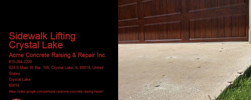 Sidewalk Lifting Crystal Lake