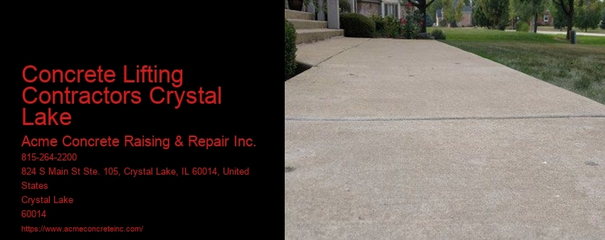 Concrete Lifting Contractors Crystal Lake