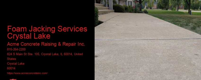 Foam Jacking Services Crystal Lake