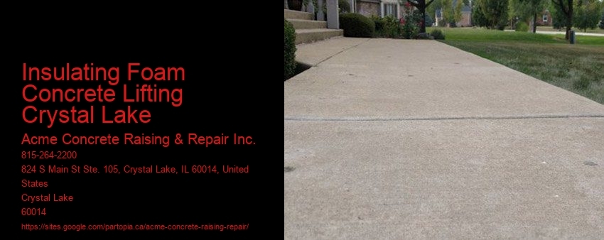 Insulating Foam Concrete Lifting Crystal Lake