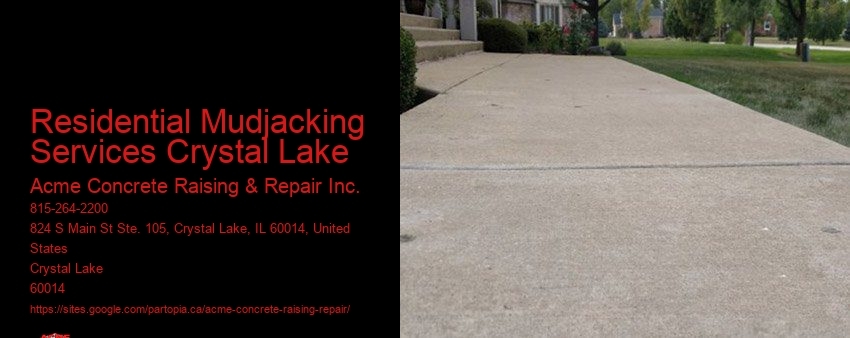 Residential Mudjacking Services Crystal Lake