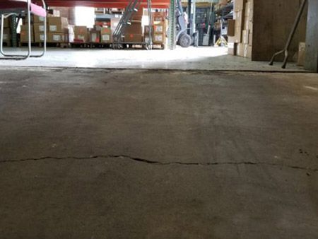 Garage floor crack repair Crystal Lake