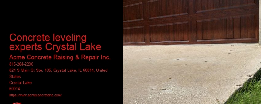 Concrete leveling experts Crystal Lake