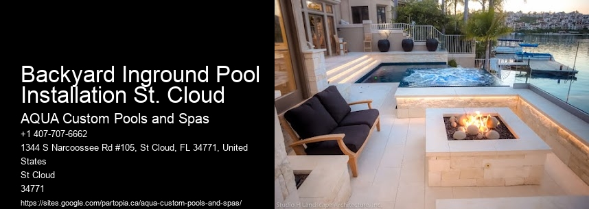 Backyard Inground Pool Installation St. Cloud