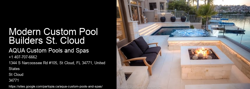 Modern Custom Pool Builders St. Cloud