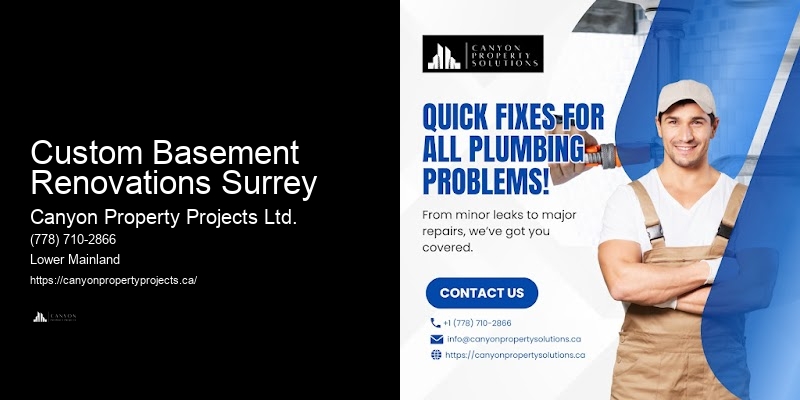 Custom Basement Renovations Surrey
