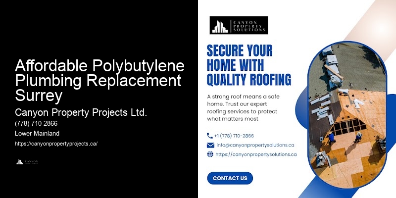 Affordable Polybutylene Plumbing Replacement Surrey Polybutylene Pipe Service Guarantee