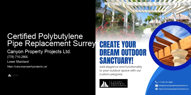 Polybutylene Pipe Infrastructure Certified Polybutylene Pipe Replacement Surrey