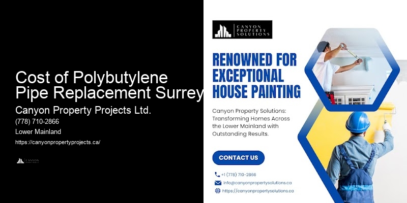 Custom Polybutylene Pipe Replacement Cost of Polybutylene Pipe Replacement Surrey
