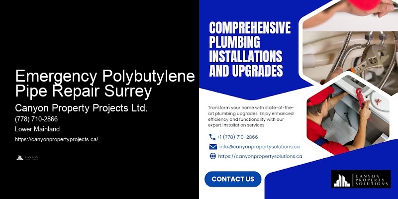 Emergency Polybutylene Pipe Repair Surrey Polybutylene Pipe Experts Consultation