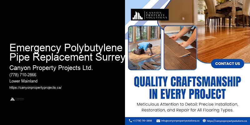 Licensed Polybutylene Pipe Replacement Emergency Polybutylene Pipe Replacement Surrey