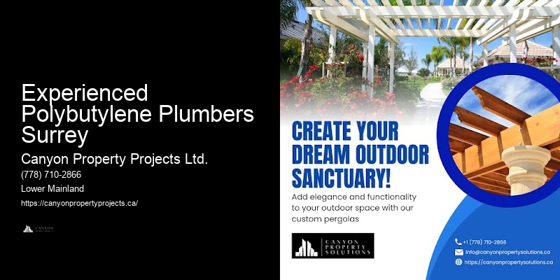 Polybutylene Plumbing Assessment Experienced Polybutylene Plumbers Surrey