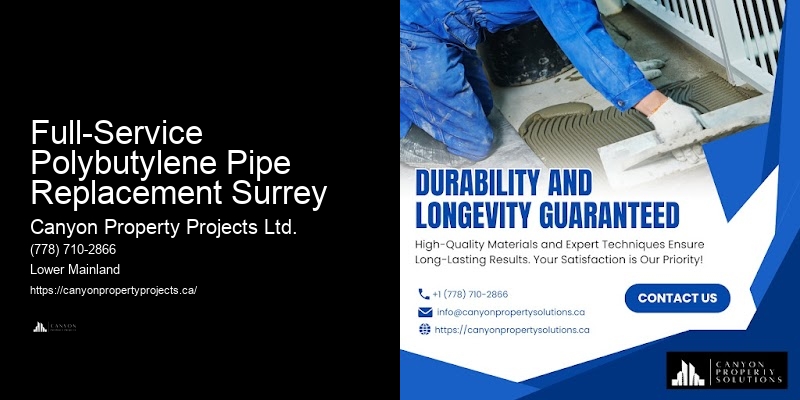 Best Practices for Polybutylene Pipe Replacement Full-Service Polybutylene Pipe Replacement Surrey