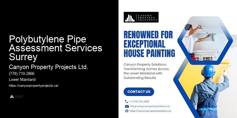 Polybutylene Pipe Management Services Polybutylene Pipe Assessment Services Surrey