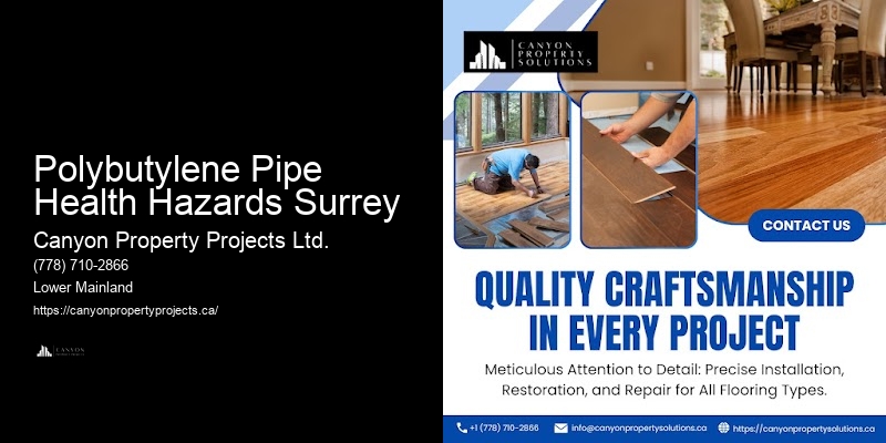 Polybutylene Pipe System Upgrades Polybutylene Pipe Health Hazards Surrey