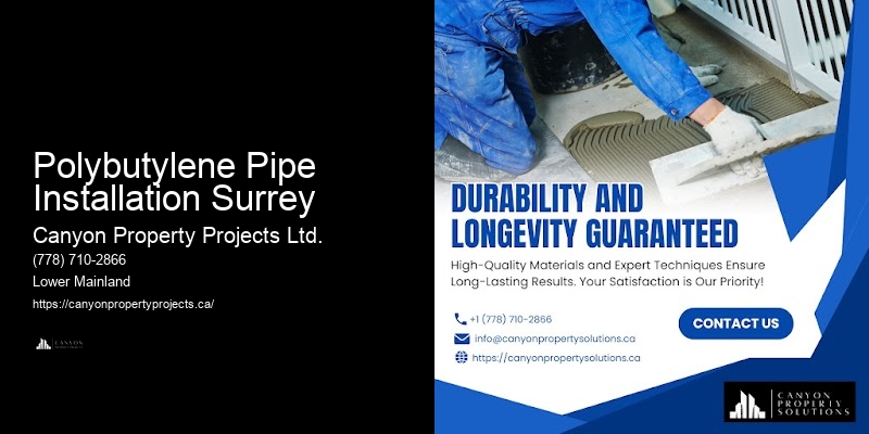 Polybutylene Pipe Installation Surrey Polybutylene Pipe Repair