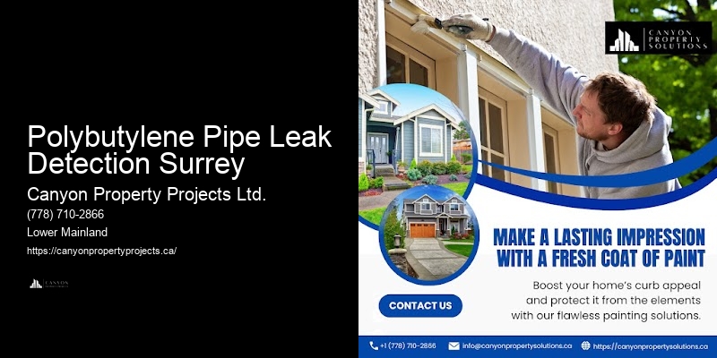 Polybutylene Pipe Warranty Polybutylene Pipe Leak Detection Surrey
