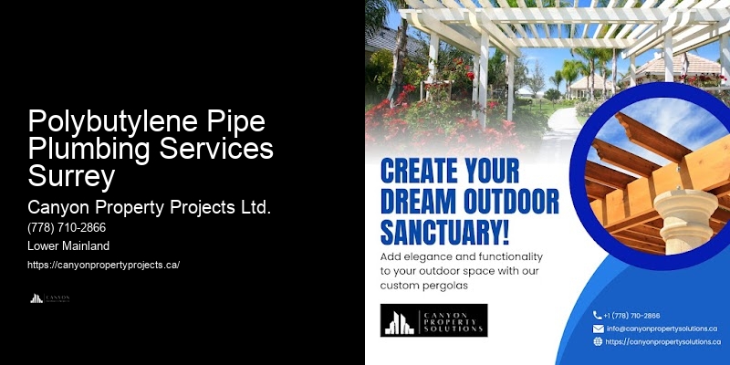 Polybutylene Pipe Compliance Inspection Polybutylene Pipe Plumbing Services Surrey