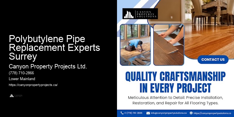 Polybutylene Pipe Replacement Experts Surrey Plumbing Solutions for Polybutylene